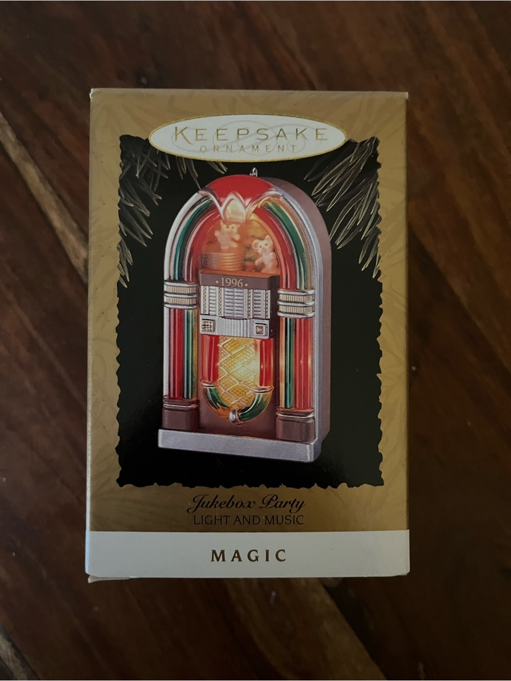 Hallmark Keepsake Vintage 1996 "Jukebox Party" Magic Ornament Lights & Music NEW